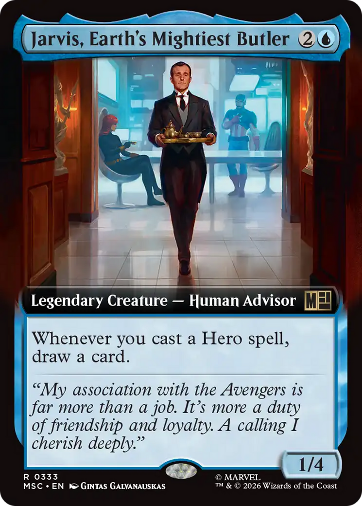 Jarvis, Earth's Mightiest Butler (Extended Art) [Marvel Super Heroes Commander] | Good Games Morley