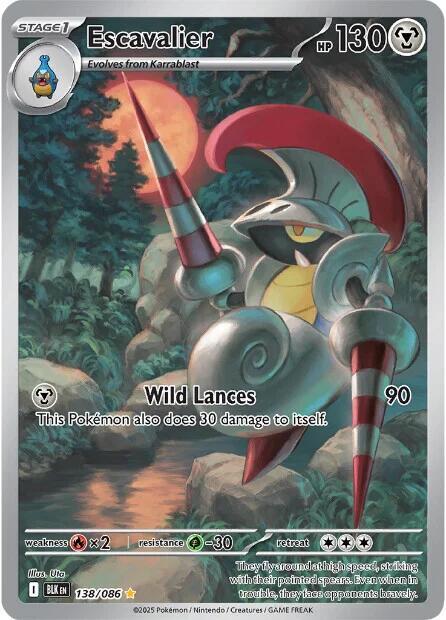 Escavalier 138/086 (SV: Black Bolt)  - Holofoil | Good Games Morley