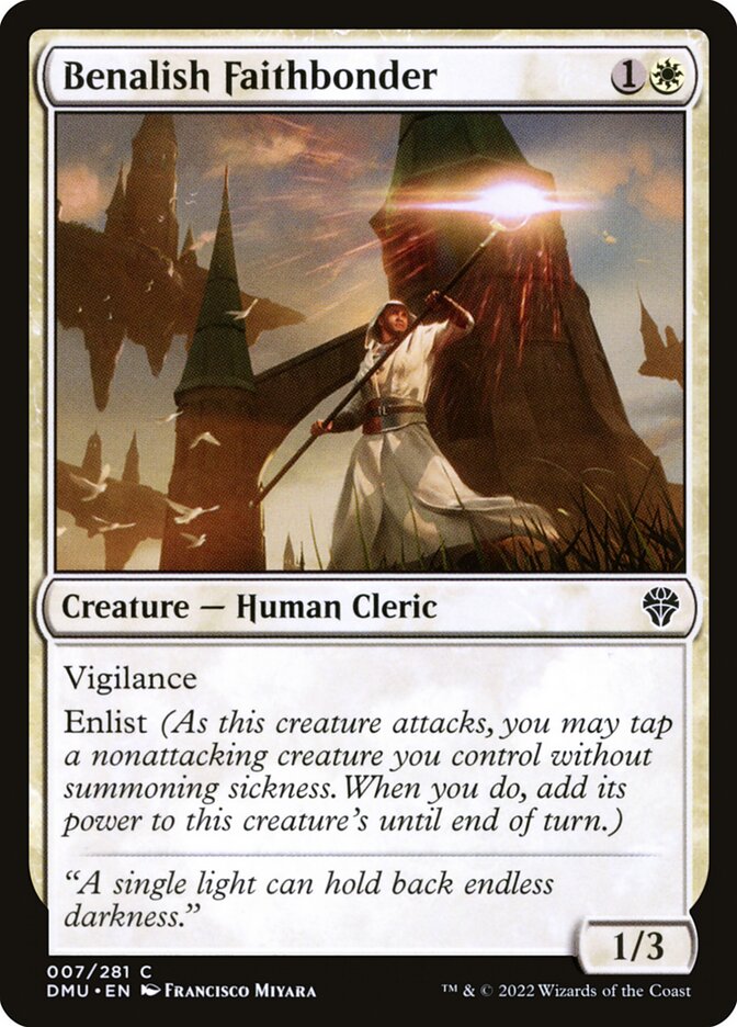 Benalish Faithbonder 7/281 (Dominaria United)  | Good Games Morley