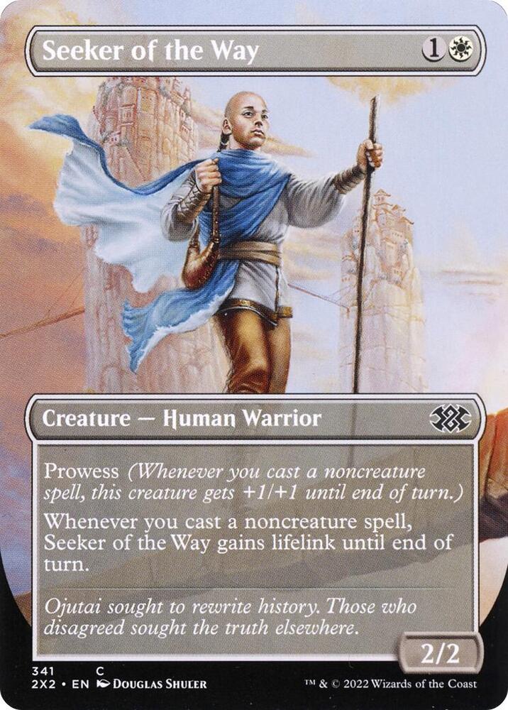 Seeker of the Way Borderless 341/331 (Double Masters 2022)  - Foil | Good Games Morley