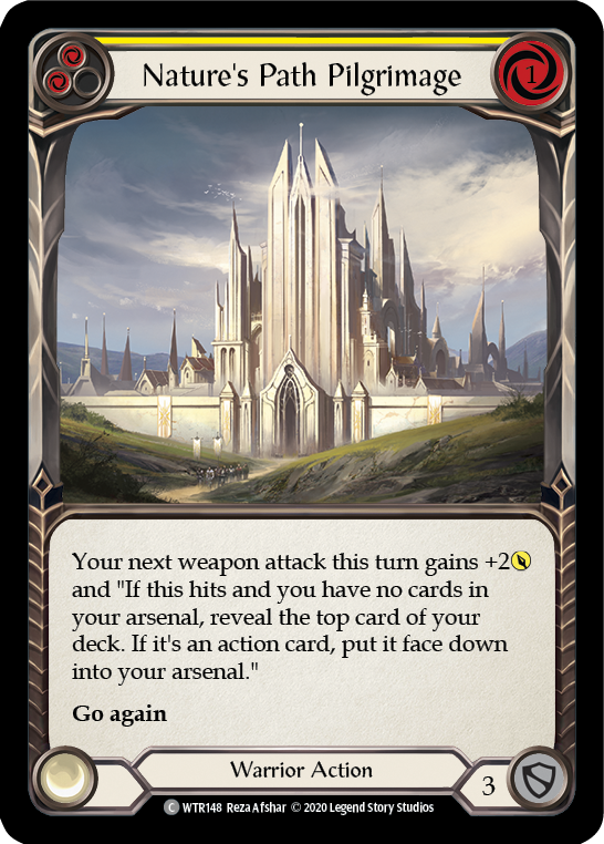 Nature's Path Pilgrimage (Yellow) [U-WTR148] (Welcome to Rathe Unlimited)  Unlimited Rainbow Foil | Good Games Morley