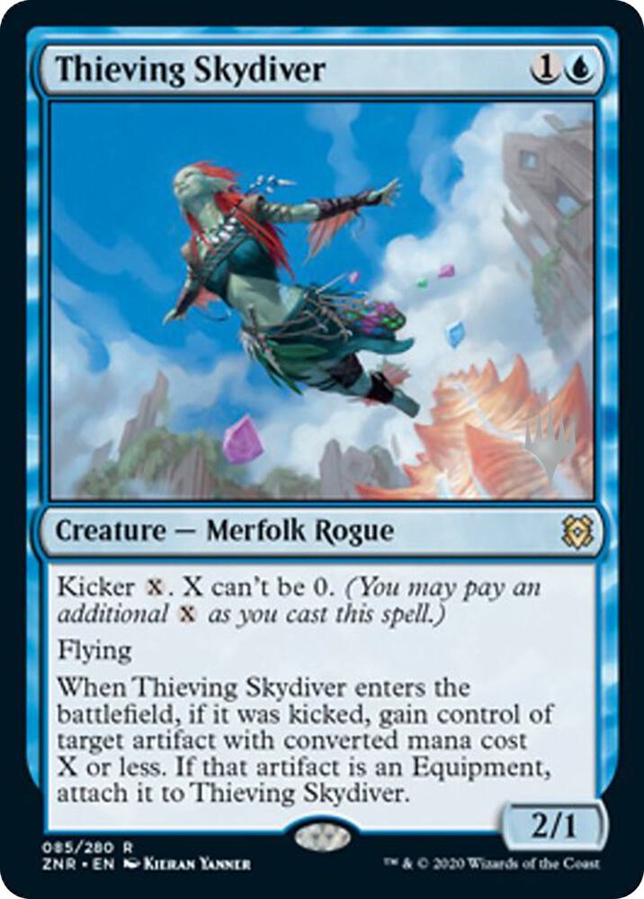 Thieving Skydiver 85p/169 (Promo Pack: Zendikar Rising)  | Good Games Morley
