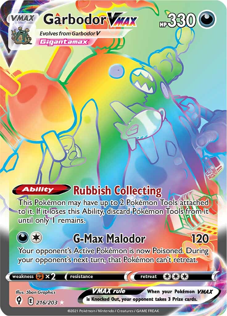 Garbodor VMAX (216/203) [Sword & Shield: Evolving Skies] | Good Games Morley