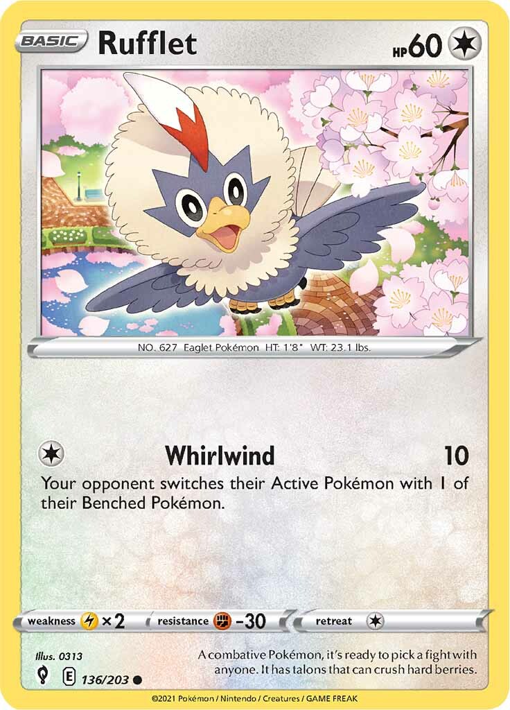 Rufflet (136/203) [Sword & Shield: Evolving Skies] | Good Games Morley