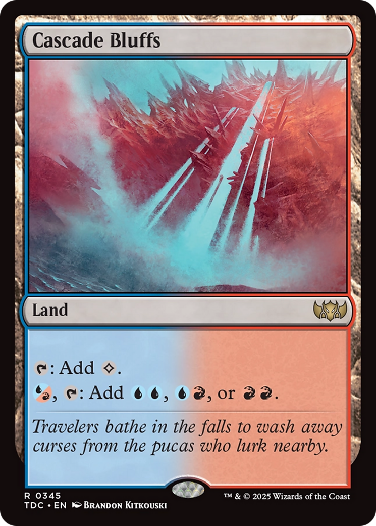Cascade Bluffs [Tarkir: Dragonstorm Commander] | Good Games Morley