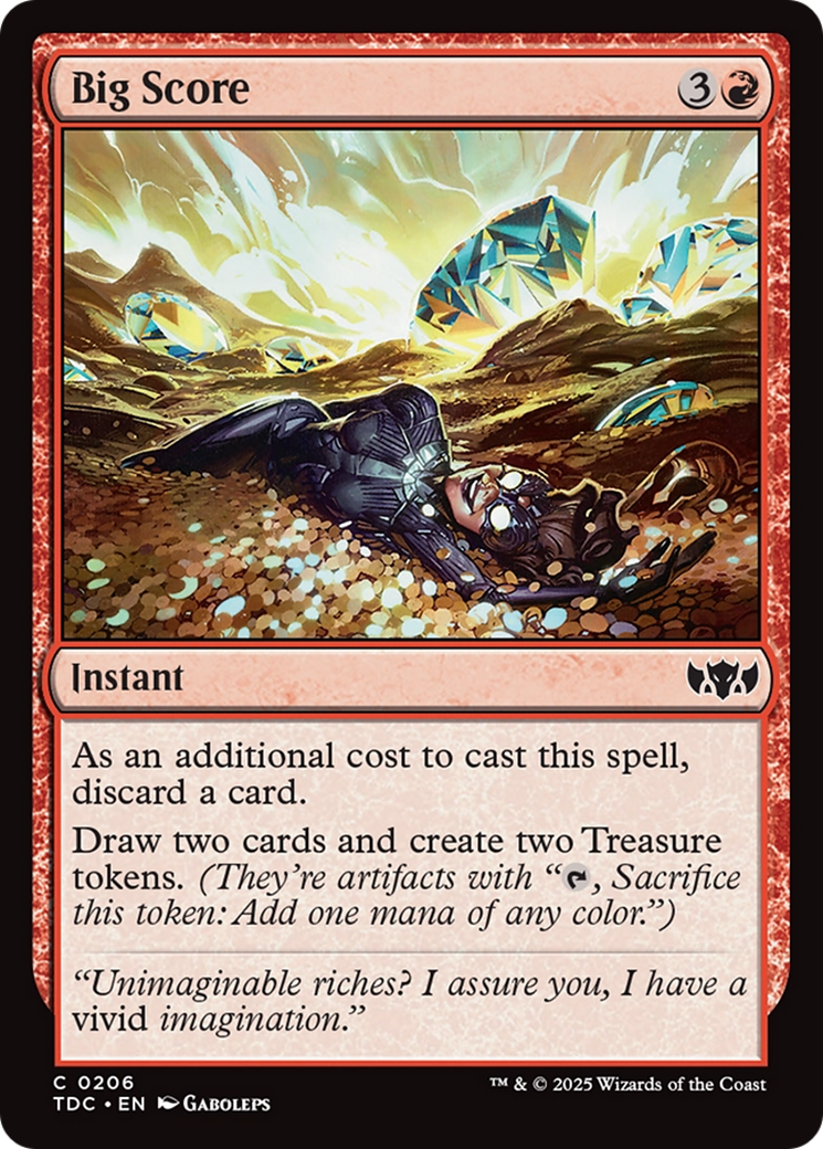 Big Score [Tarkir: Dragonstorm Commander] | Good Games Morley