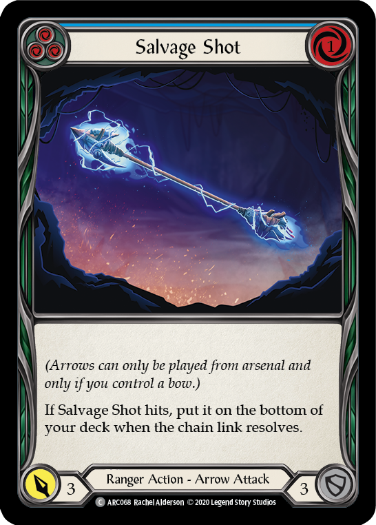 Salvage Shot (Blue) [U-ARC068] (Arcane Rising Unlimited)  Unlimited Rainbow Foil | Good Games Morley