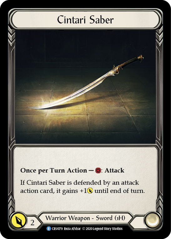 Cintari Saber [CRU079] (Crucible of War)  1st Edition Normal | Good Games Morley