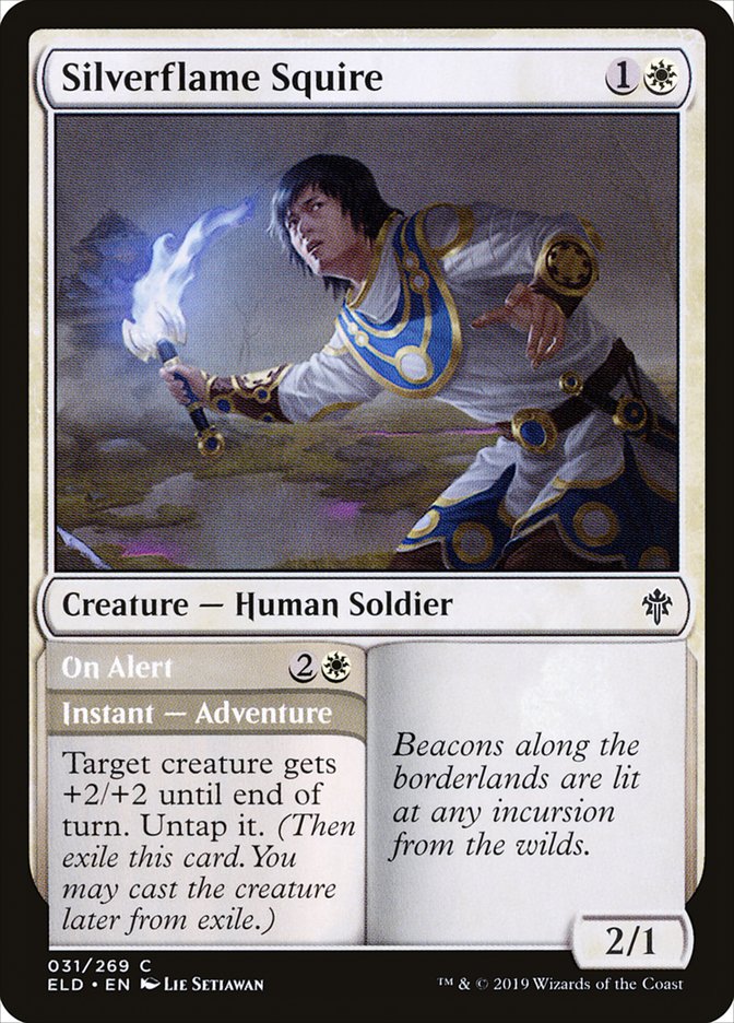 Silverflame Squire // On Alert 31/269 (Throne of Eldraine)  | Good Games Morley