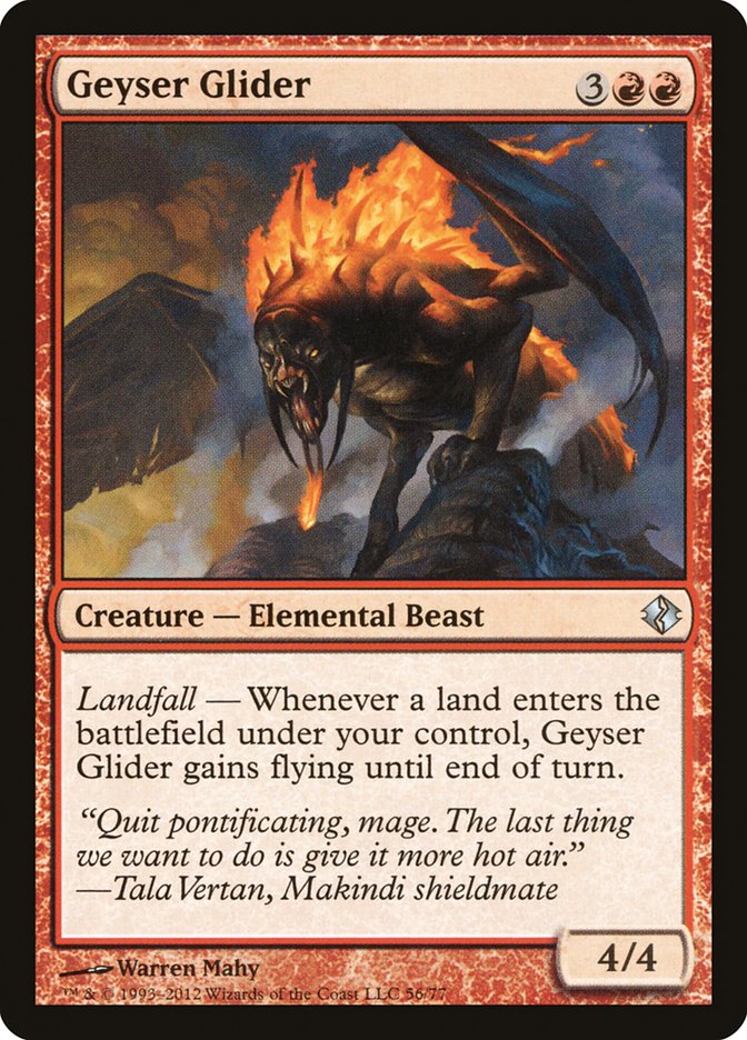 Geyser Glider [Duel Decks: Venser vs. Koth] | Good Games Morley