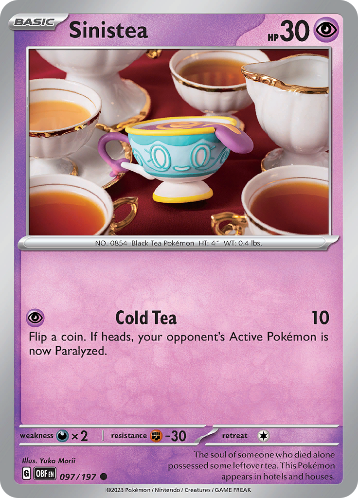Sinistea (097/197) [Scarlet & Violet: Obsidian Flames] | Good Games Morley