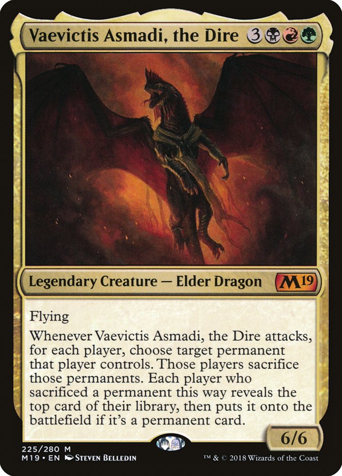 Vaevictis Asmadi the Dire 225 (Core Set 2019)  | Good Games Morley
