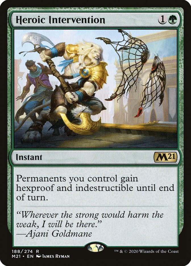 Heroic Intervention 188 (Core Set 2021)  | Good Games Morley