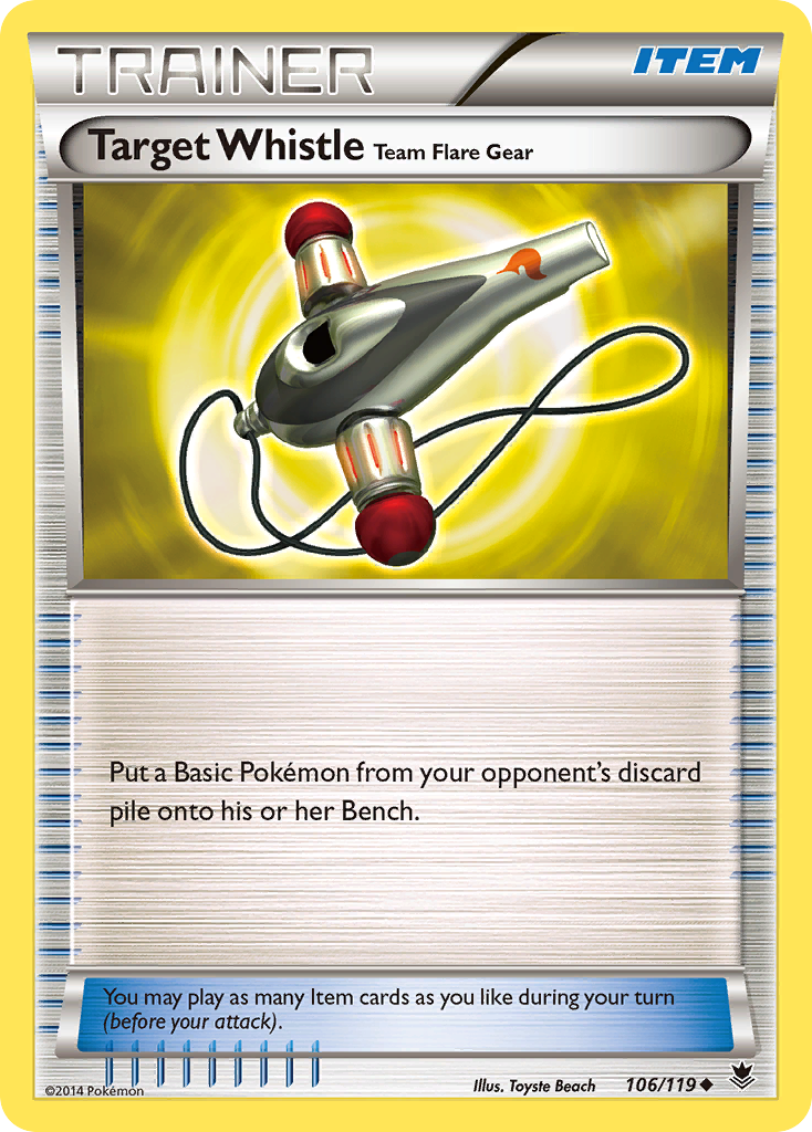 Target Whistle Team Flare Gear (106/119) [XY: Phantom Forces] | Good Games Morley