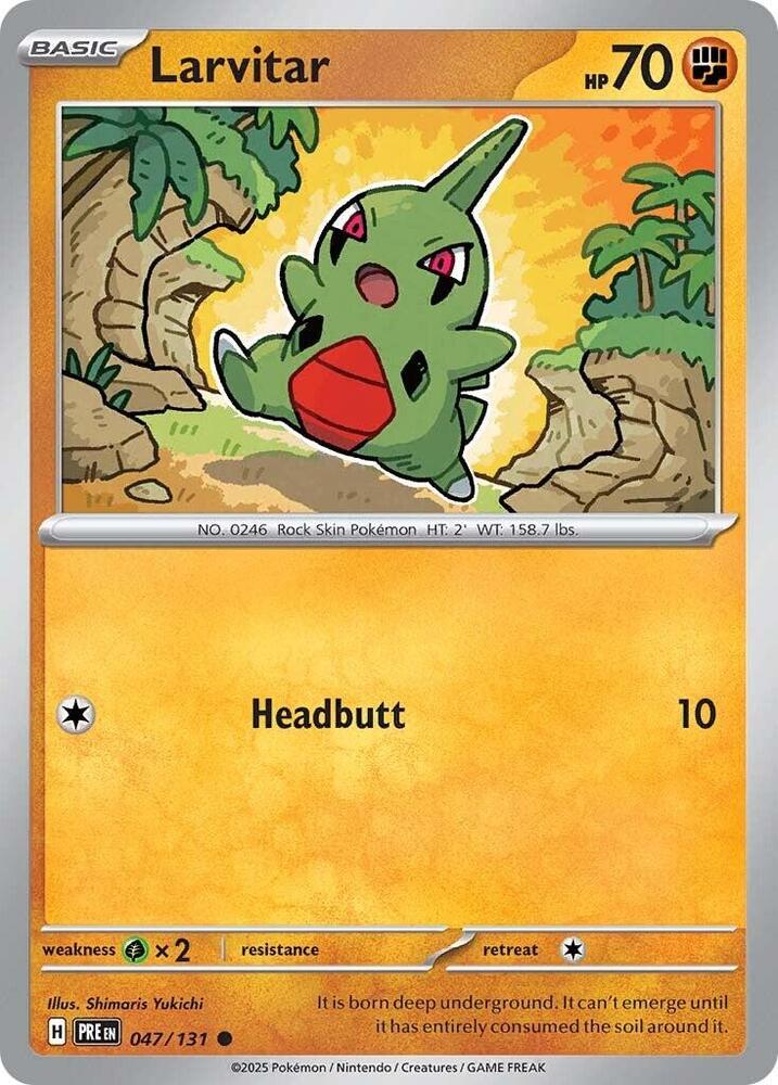 Larvitar (047/131) [Scarlet & Violet: Prismatic Evolutions] | Good Games Morley
