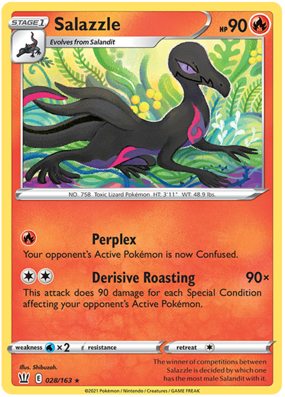 Salazzle (028/163) [Sword & Shield: Battle Styles] | Good Games Morley