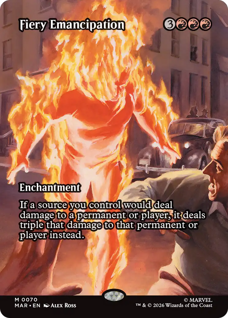 Fiery Emancipation (Borderless) [Marvel Universe: Eternal-Legal] | Good Games Morley