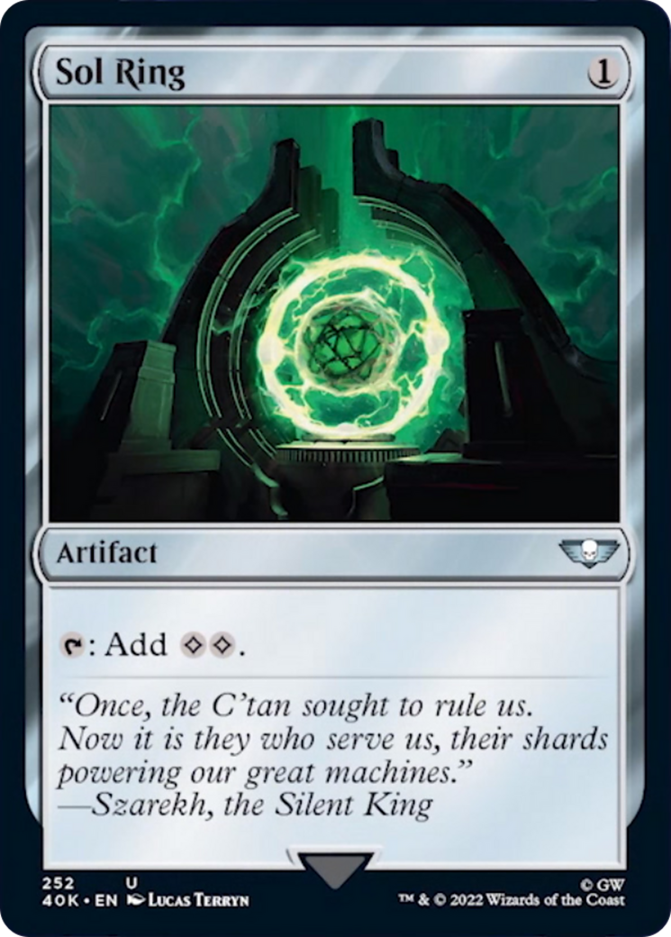 Sol Ring (252) (Surge Foil) [Warhammer 40,000] | Good Games Morley