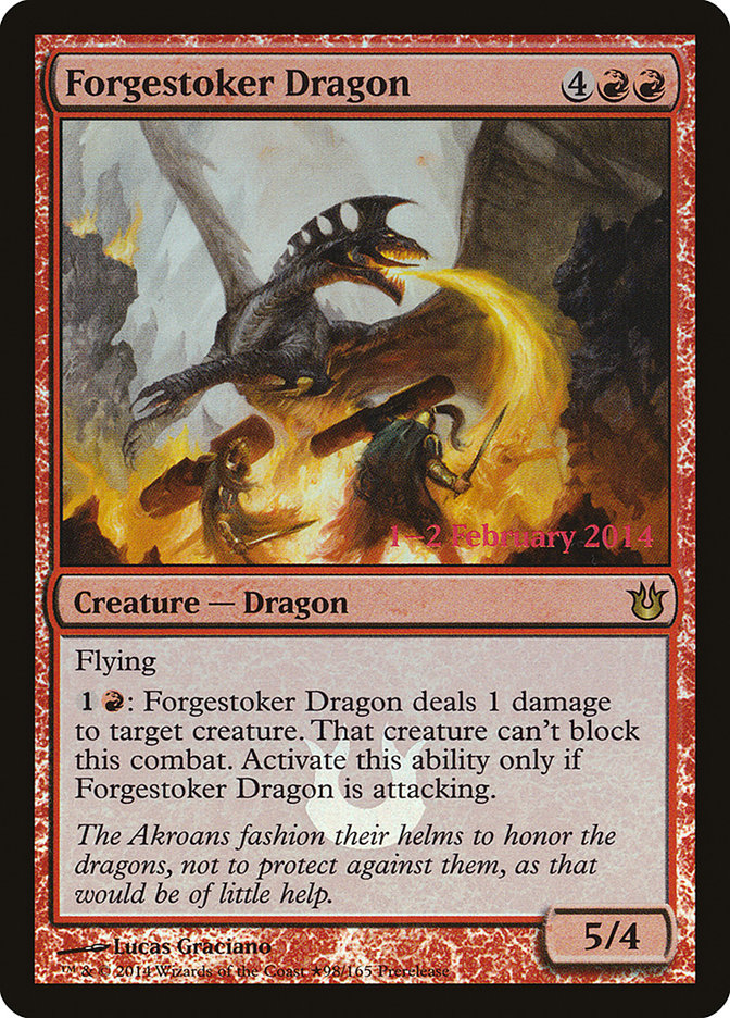 Forgestoker Dragon [Born of the Gods Prerelease Promos] | Good Games Morley