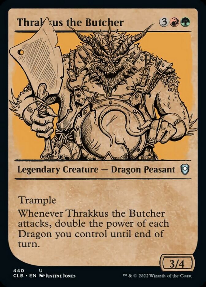 Thrakkus the Butcher (Showcase) [Commander Legends: Battle for Baldur's Gate] | Good Games Morley
