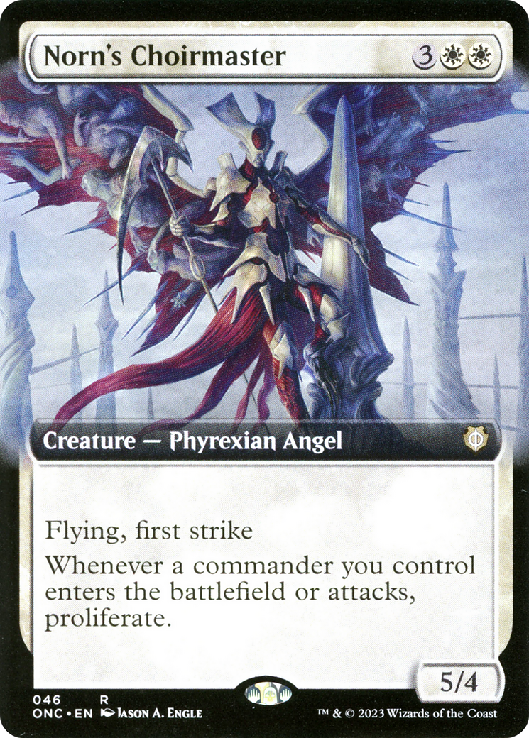 Norn's Choirmaster (Extended Art) [Phyrexia: All Will Be One Commander] | Good Games Morley