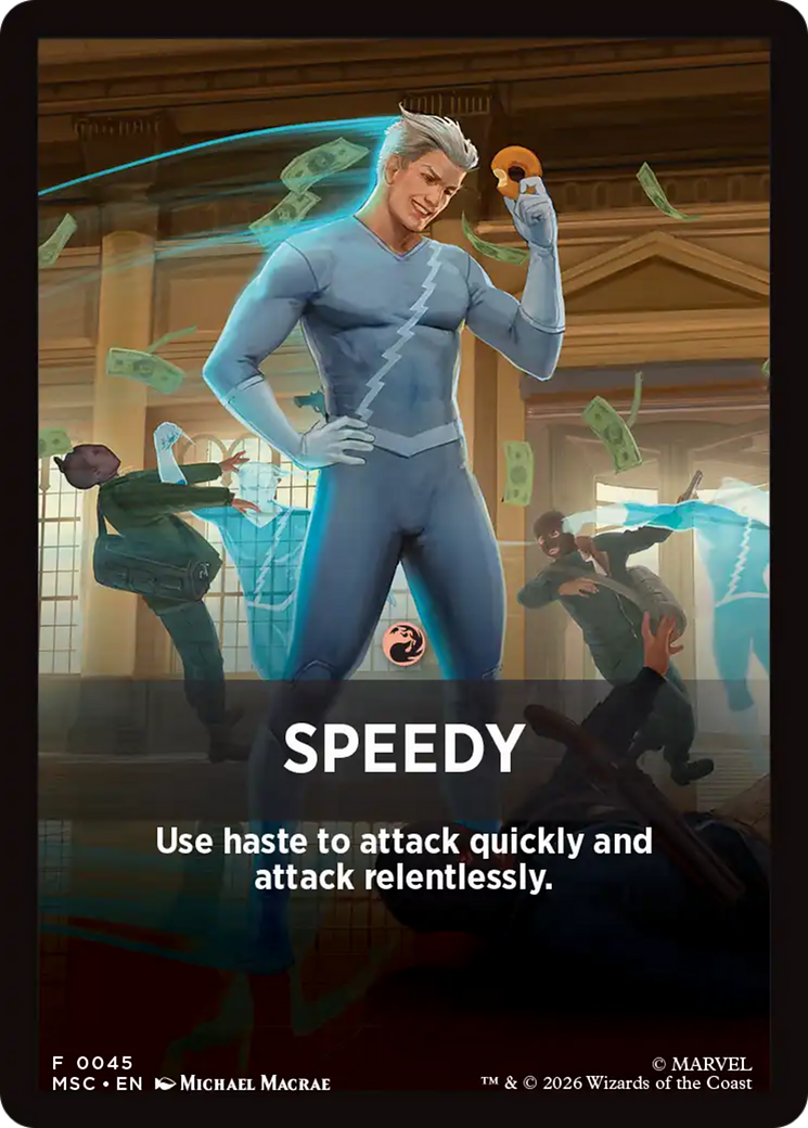 Speedy Theme Card [Marvel Super Heroes Commander] | Good Games Morley