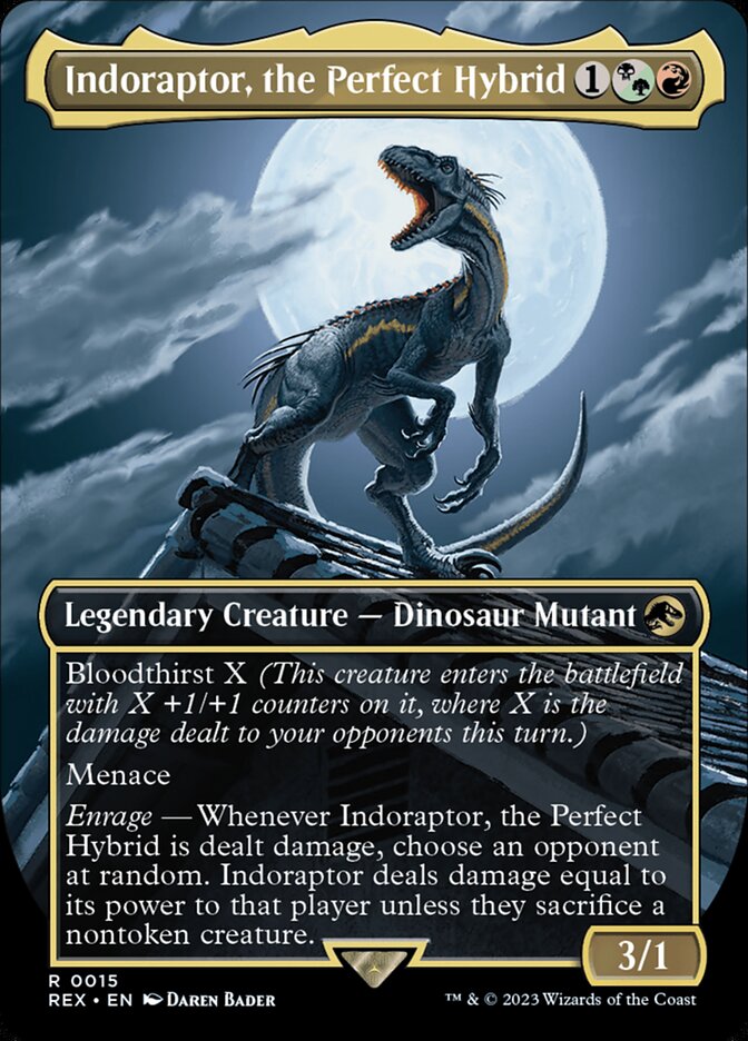 Indoraptor the Perfect Hybrid Borderless 15 (Universes Beyond: Jurassic World Collection)  - Borderless | Good Games Morley