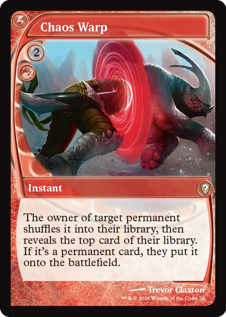 Chaos Warp (Future Sight) [Mystery Booster: Commander Edition] | Good Games Morley