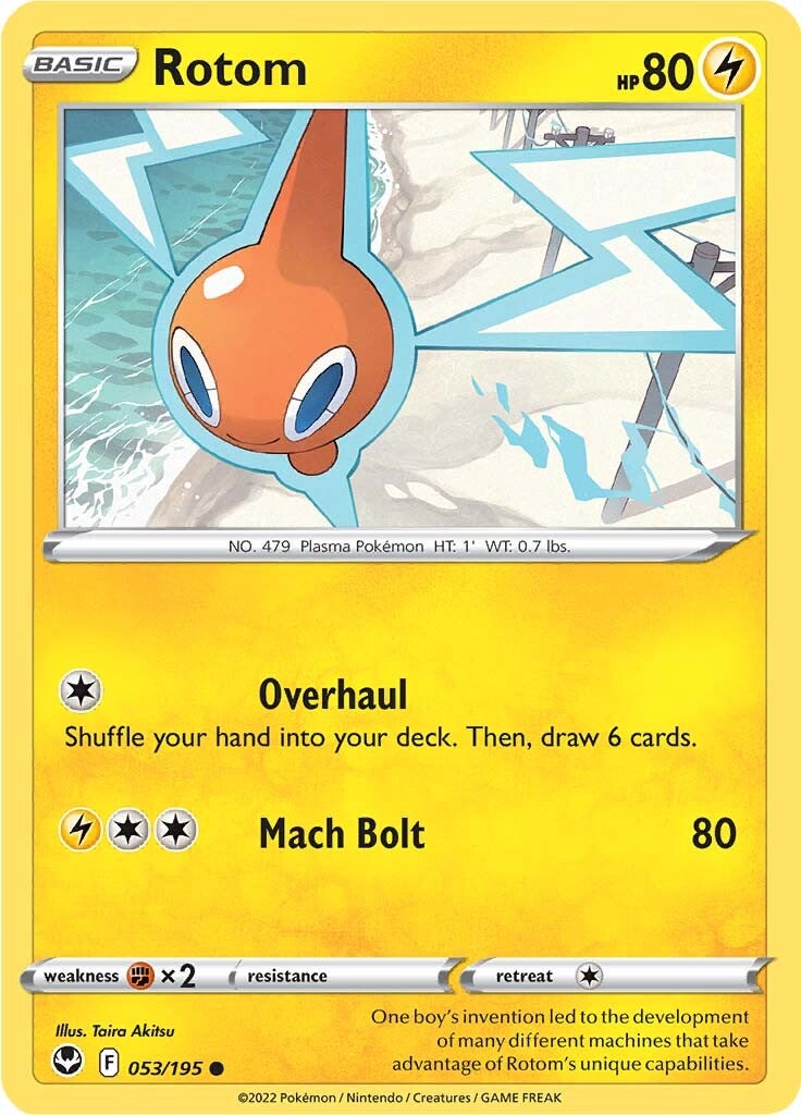 Rotom (053/195) [Sword & Shield: Silver Tempest] | Good Games Morley