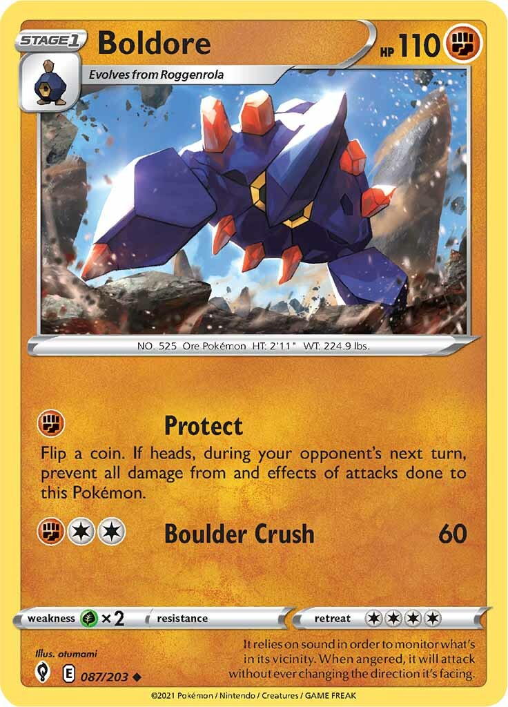 Boldore (087/203) [Sword & Shield: Evolving Skies] | Good Games Morley
