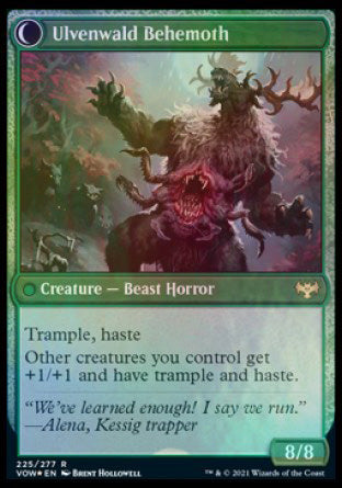 Ulvenwald Oddity // Ulvenwald Behemoth [Innistrad: Crimson Vow Prerelease Promos] | Good Games Morley