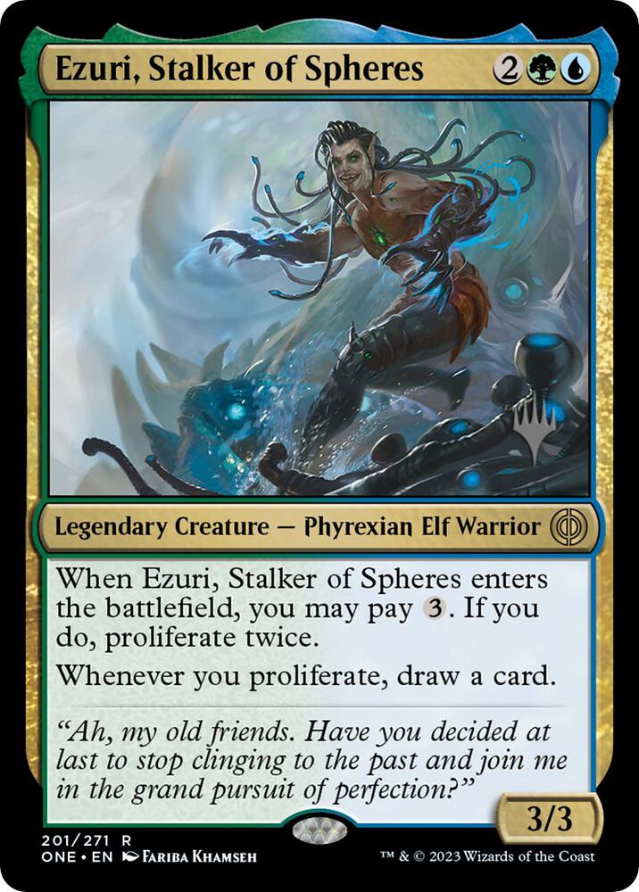 Ezuri Stalker of Spheres 201 (Promo Pack: Phyrexia: All Will Be One)  | Good Games Morley