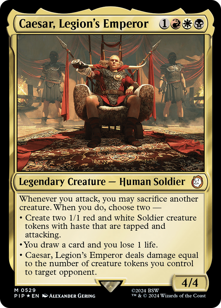 Caesar, Legion's Emperor (Surge Foil) [Fallout] | Good Games Morley
