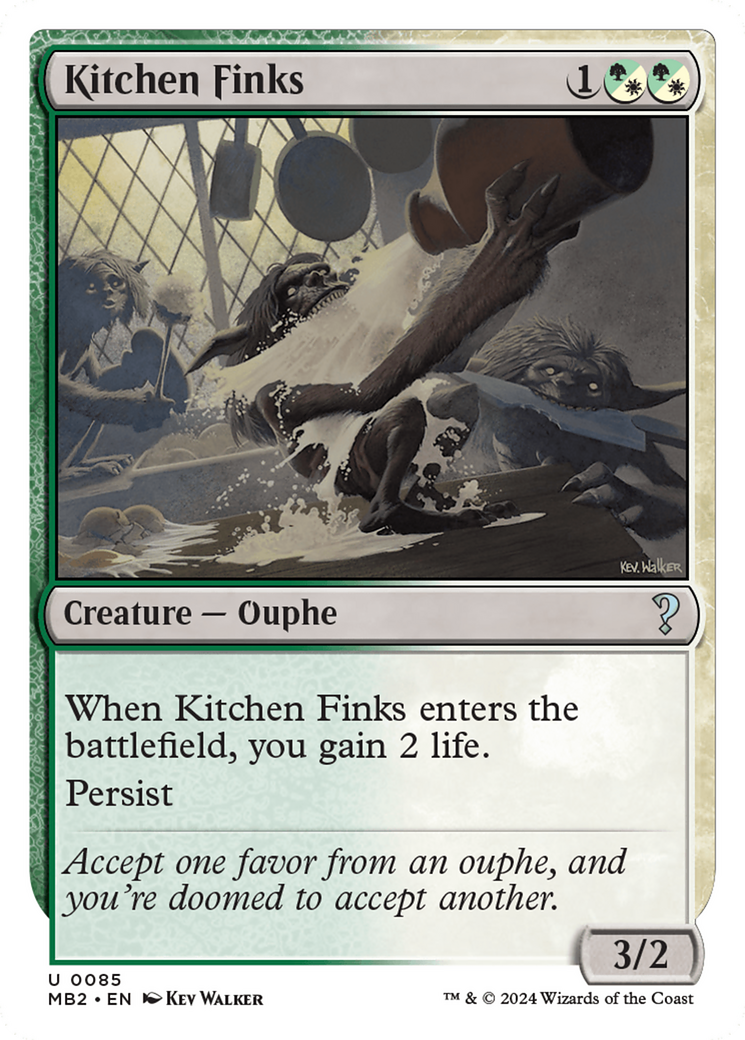 Kitchen Finks (White Border) [Mystery Booster 2] | Good Games Morley