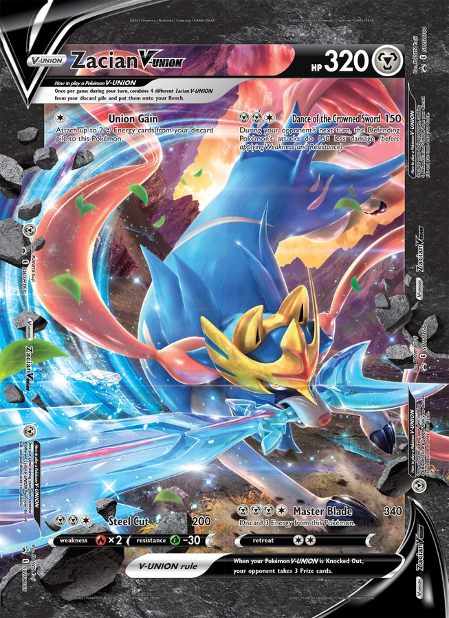 Zacian V-Union (Jumbo Card) [Sword & Shield: Black Star Promos] | Good Games Morley