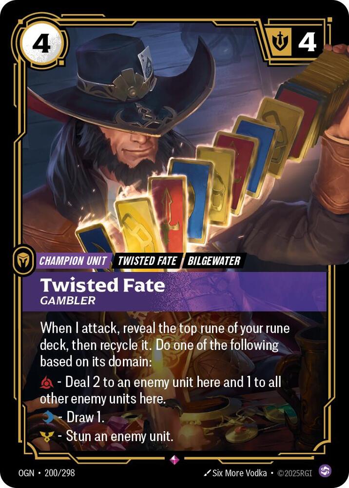 Twisted Fate - Gambler 200/298 (Origins)  - Foil | Good Games Morley