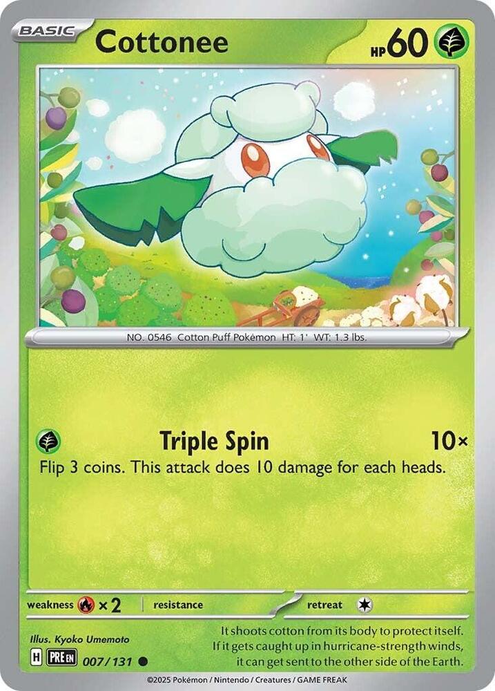 Cottonee (007/131) [Scarlet & Violet: Prismatic Evolutions] | Good Games Morley
