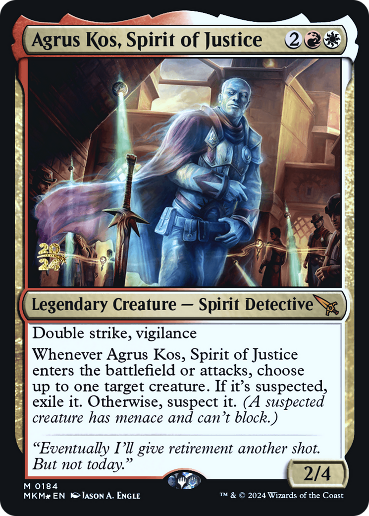 Agrus Kos, Spirit of Justice [Murders at Karlov Manor Prerelease Promos] | Good Games Morley