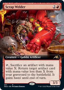 Scrap Welder 471/302 (Kamigawa: Neon Dynasty)  - Extended Art | Good Games Morley