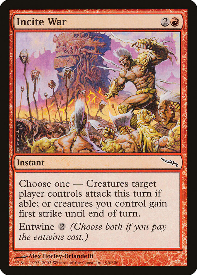Incite War 96/306 (Mirrodin)  - Foil | Good Games Morley