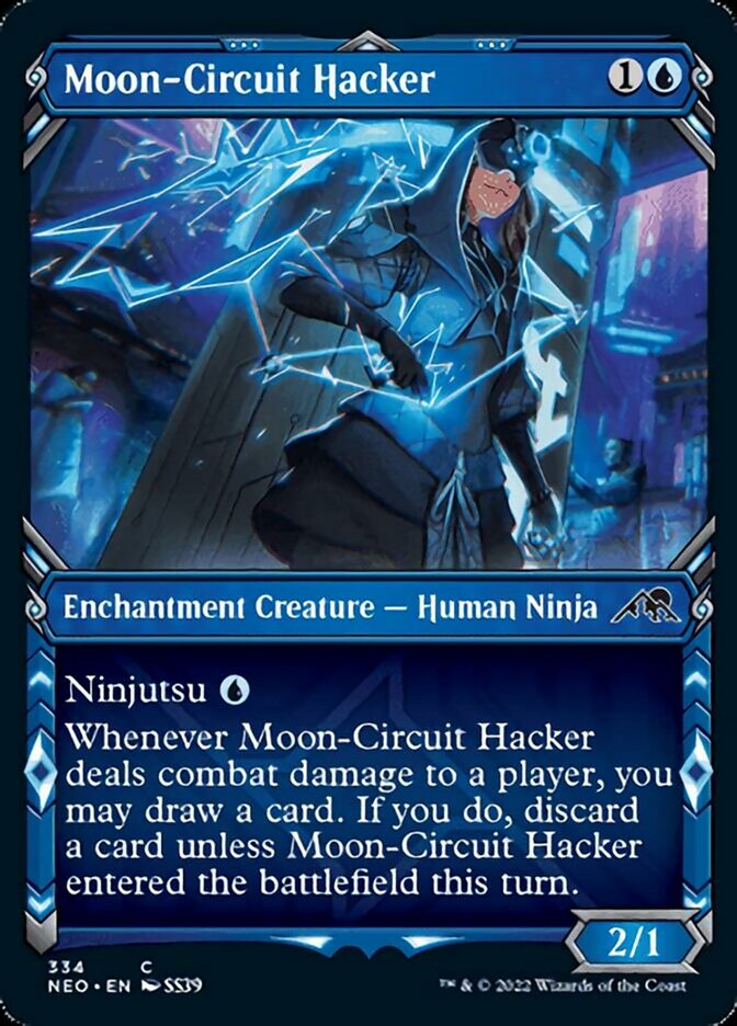 Moon-Circuit Hacker (Showcase Ninja) [Kamigawa: Neon Dynasty] | Good Games Morley