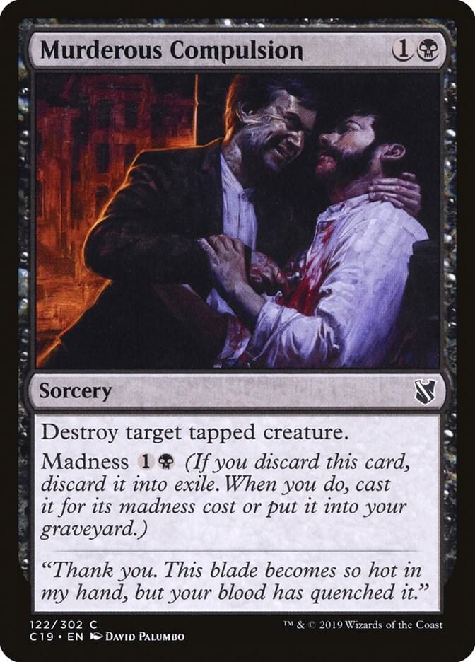 Murderous Compulsion 122/302 (Commander 2019)  | Good Games Morley