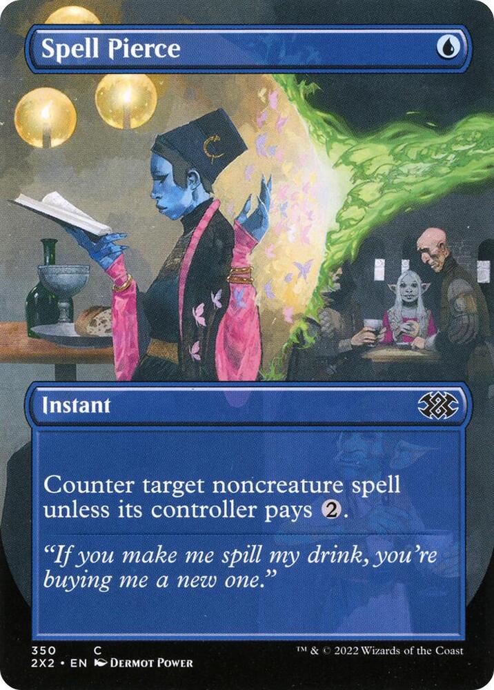 Spell Pierce Borderless 350 (Double Masters 2022)  - Foil | Good Games Morley