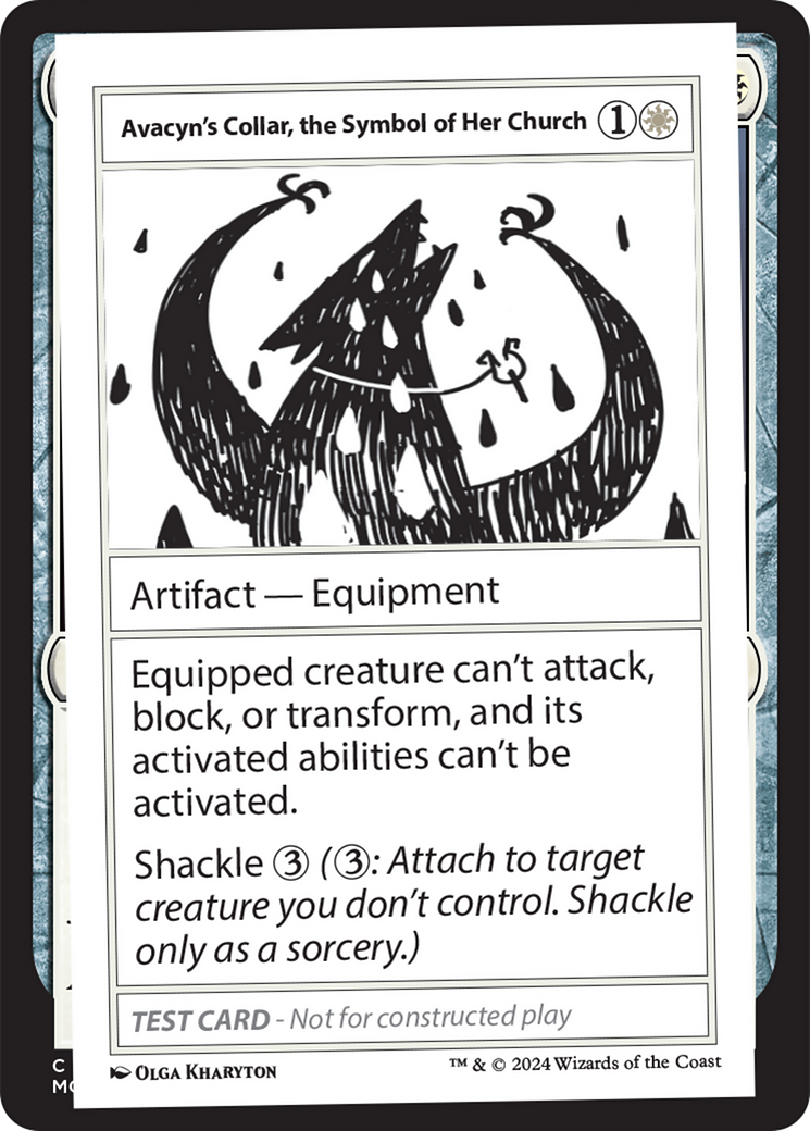 Avacyn's Collar, the Symbol of Her Church [Mystery Booster 2 Playtest Cards] | Good Games Morley