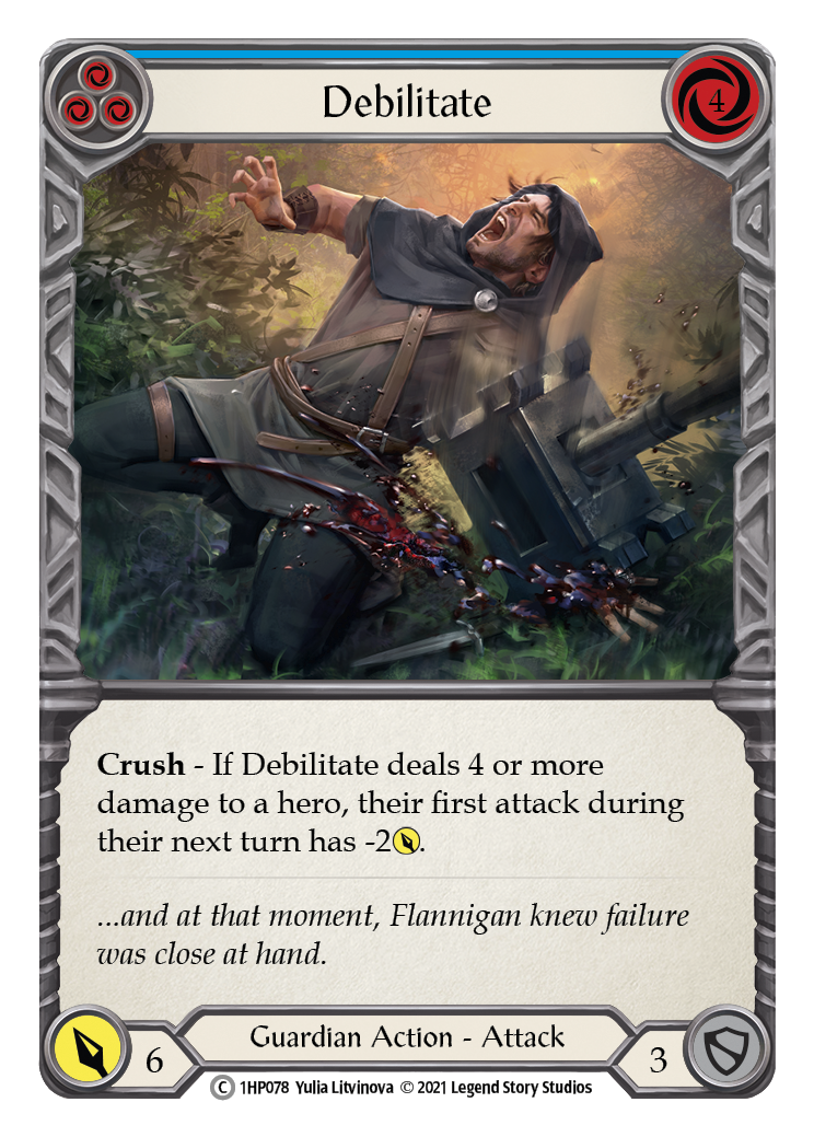 Debilitate (Blue) [1HP078] (History Pack 1) | Good Games Morley