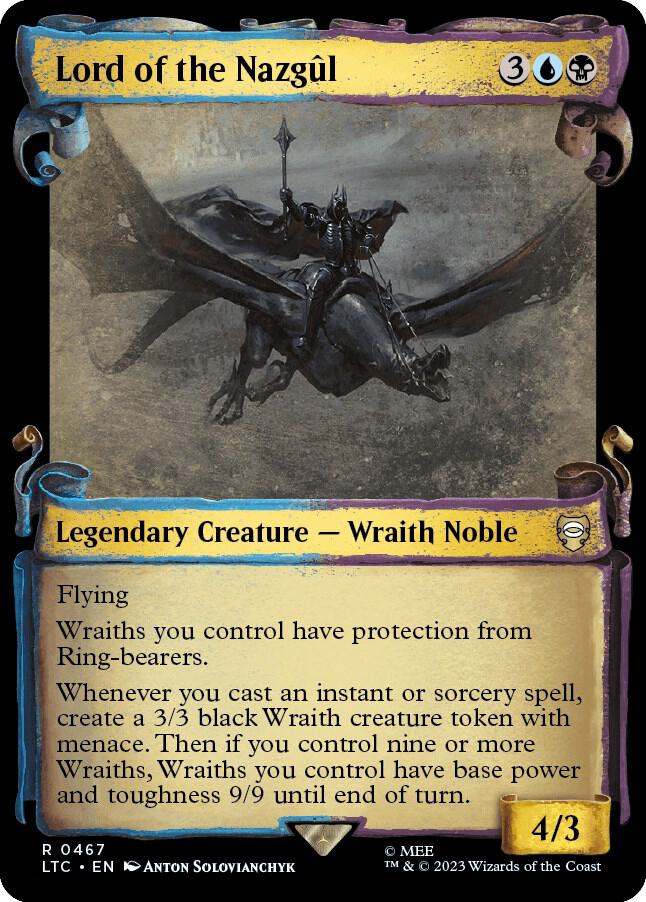 Lord of the Nazgul Showcase Scrolls 467 (Commander: The Lord of the Rings: Tales of Middle-earth)  - Showcase Scroll Foil | Good Games Morley