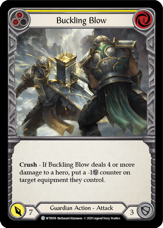 Buckling Blow (Yellow) [U-WTR058] (Welcome to Rathe Unlimited)  Unlimited Rainbow Foil | Good Games Morley