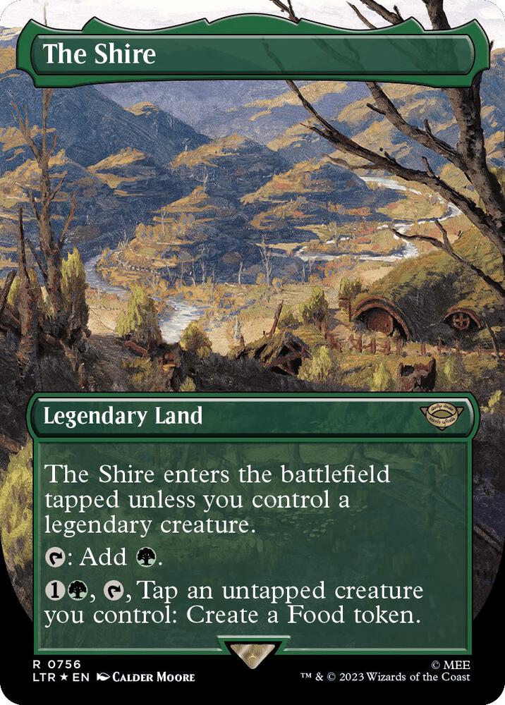 The Shire 756/281 (Universes Beyond: The Lord of the Rings: Tales of Middle-earth)  - Borderless Surge Foil | Good Games Morley