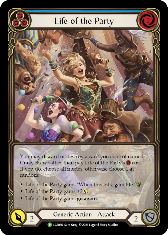 Life of the Party (Blue) [LGS086] (Promo)  Rainbow Foil | Good Games Morley