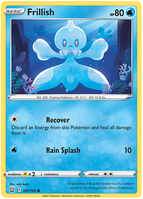 Frillish (041/163) [Sword & Shield: Battle Styles] | Good Games Morley
